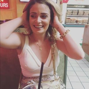 White tank top crop top